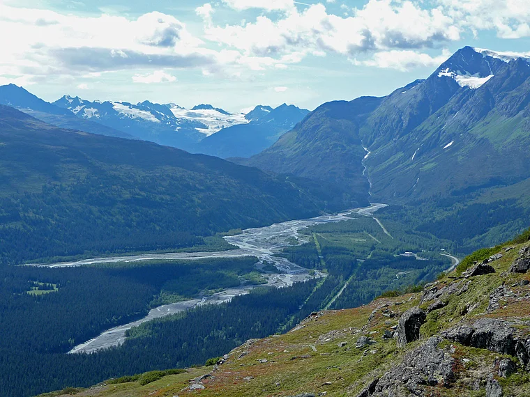 Alaska Gulkana River von oben