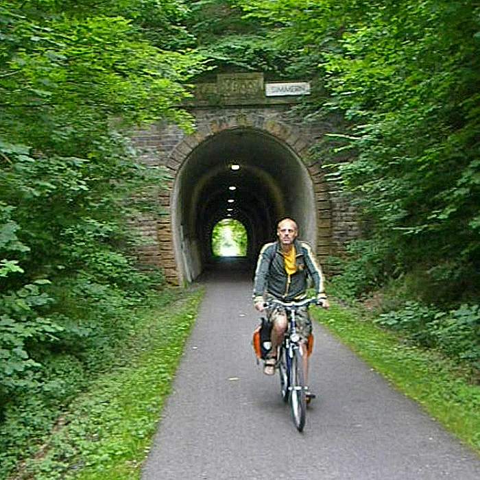 Hunsrück Schinderhannes Radweg Tunnel Simmern