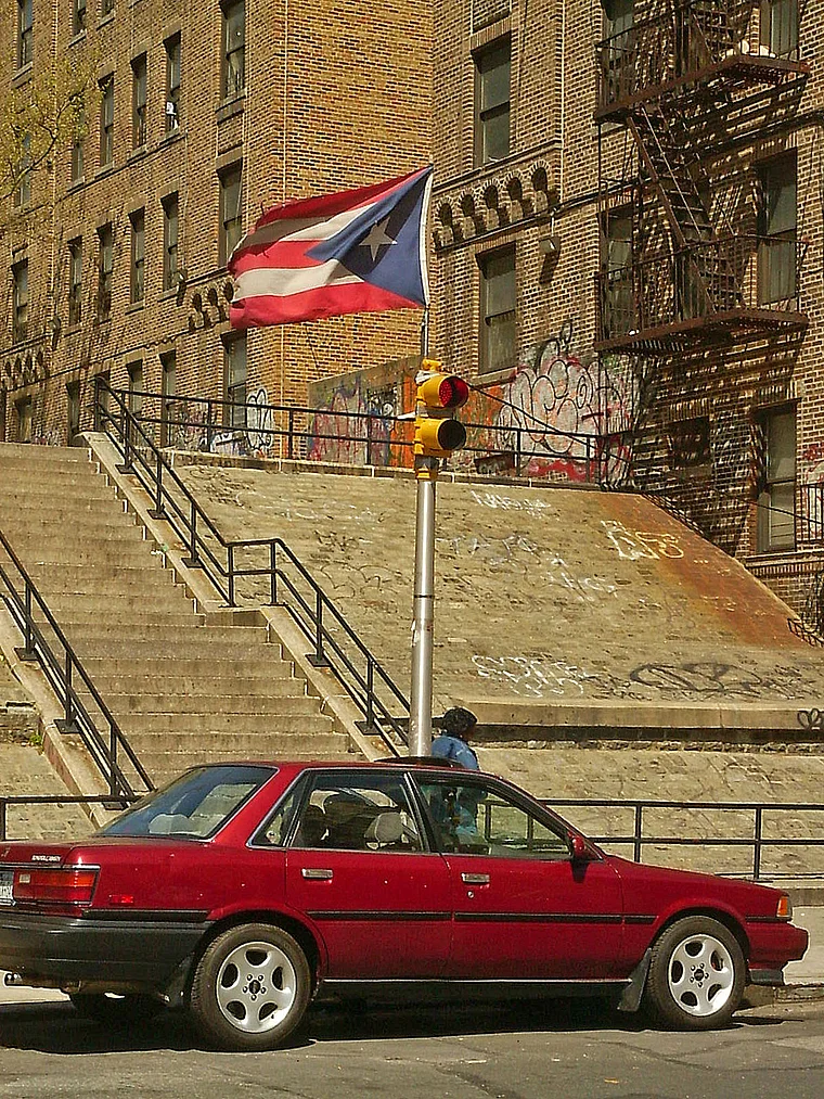 New York Bronx puertoricanische Flagge