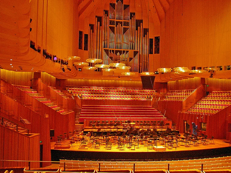 Sydney Oper Konzertsaal innen