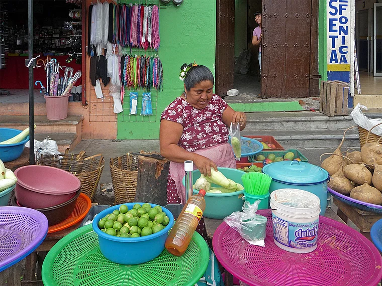 Mexiko Markt Gemüsestand