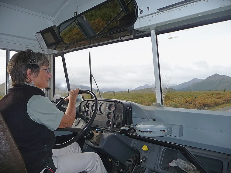 Alaska Denali National Park Busfahrerin