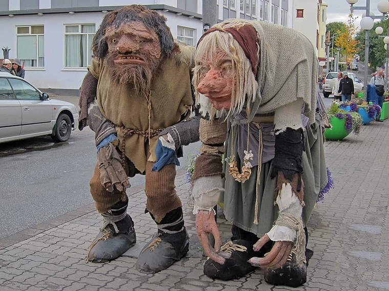Island Akureyri Trollfiguren