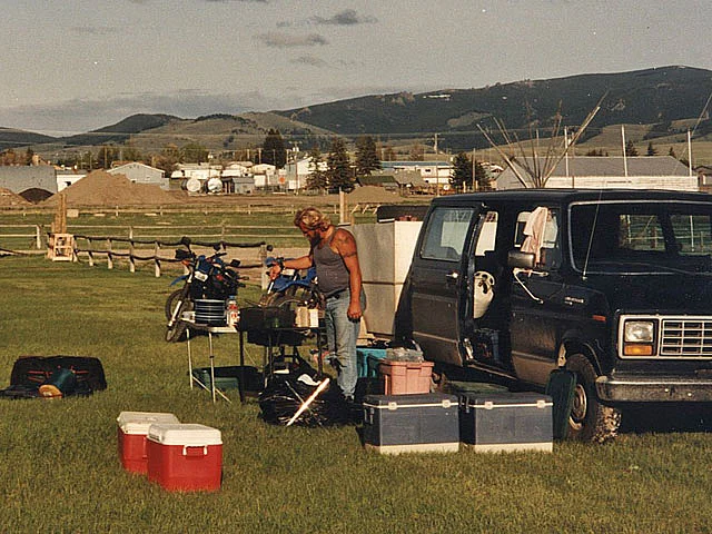 Motorradtour USA Camping Küche