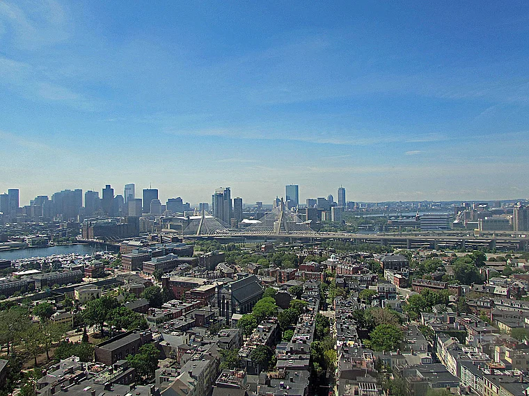 Boston Massachusetts Bunker Hill Monument Aussicht