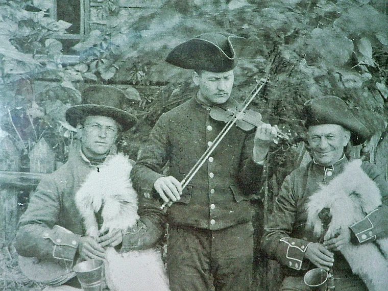 Bautzen Sorbische Musikanten historisches Foto