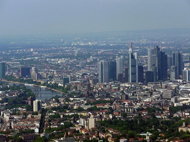 Frankfurt Blick aus der Luft
