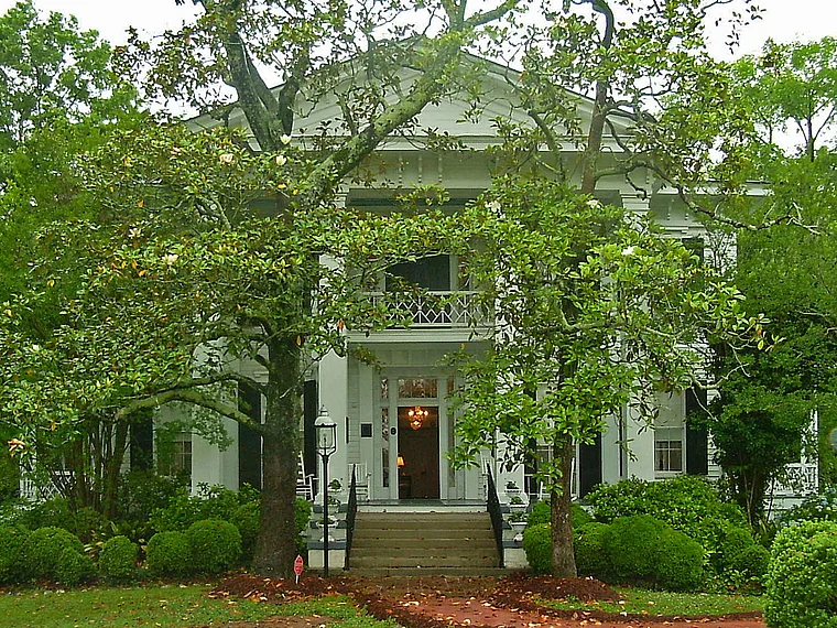 South Carolina Abbeville Südstaatenhaus außen
