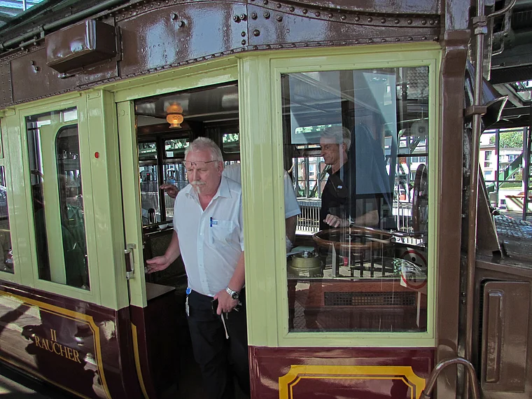 Wuppertal Schwebebahn Kaiserwagen außen