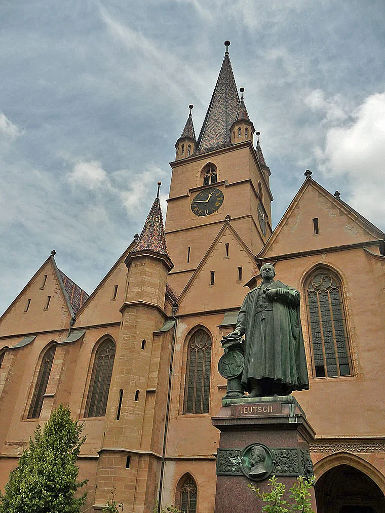 Rumänien Hermannstadt evangelische Kirche außen